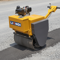 Mini-compacteur vibrant à tambour unique pour asphalte, livraison rapide, pour le compactage de fossés et de remblais