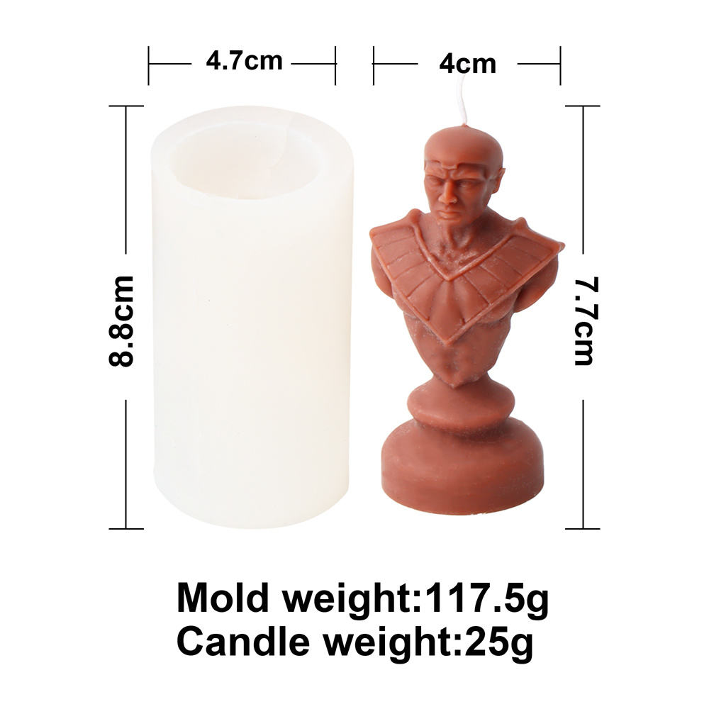 Échecs Caractère Bougie Moule UN