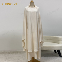 Robes musulmanes pour femmes, dernières tendances Eid 2025, Nida Abaya, robe musulmane pour femme et cape, ensemble Abaya 2 pièces, vêtements islamiques