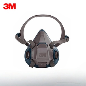 Respirador de Media Cara con Cierre Rápido <span class=keywords><strong>3M</strong></span> 6502QL Auténtico, Talla Mediana, Reutilizable, para la Industria - Product Image 1