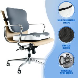 Orthopedic Lumbar <b>Support</b> Cushion Memory Foam Office Car <b>Chairs</b> Ergonomic Design Breathable Washable Customizable Lower <b>Back</b> - Product Image 5