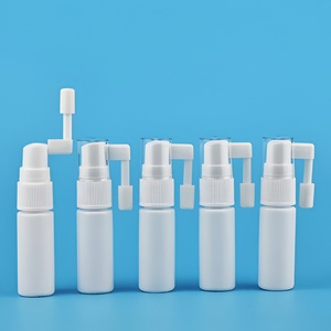 Flacons pulvérisateurs nasaux en plastique transparent PET 10 ml avec <span class=keywords><strong>pompe</strong></span> pulvérisatrice, emballage rond - Product Image 2