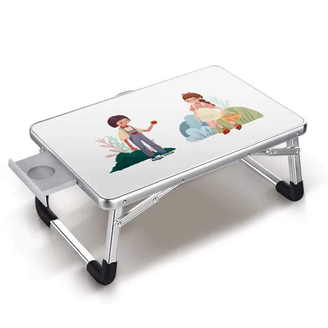 Aluminium Kleine Ontbijt Lade Computer Laptop Tafel Voor Bed