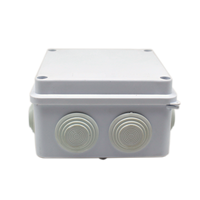 Boîtier de jonction électrique en PVC étanche pour caméra de sécurité extérieure 10x10x6,5 cm, support de montage en plastique pour accessoires de vidéosurveillance