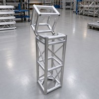 Système de treillis en aluminium sur mesure 290x290, section de treillis carrée à raccordement par tige, charnière pliante, connexion par boulon, manchon de levage pour scène