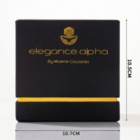 Flacon de parfum de luxe noir carré en verre, atomiseur pressurisé design, flacon de parfum vide avec boîte d'emballage