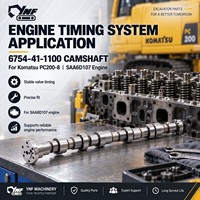 6754-41-1100 Rakitan Camshaft Poros Pengatur Waktu Katup Mesin untuk Excavator Komatsu PC200-8 SAA6D107E Mesin Diesel
