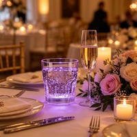 Vaso de Whisky LED Activado por Agua, 6 Colores, Vaso Luminoso, Apto para Alimentos, Irrompible, Reutilizable para Bar, KTV, Fiestas, Bodas y Eventos