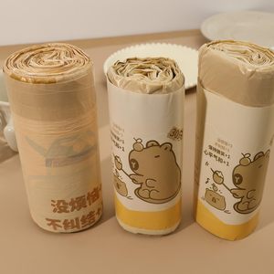 ถุงขยะแบบมีเชือกผูก ลายการ์ตูน ขนาดใหญ่ ความจุเยอะ หนาพิเศษ ยี่ห้อ Huamaohengchun 50 ชิ้น/ม้วน - Product Image 4