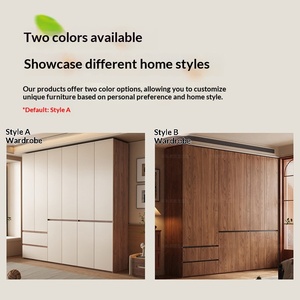Armario <span class=keywords><strong>de</strong></span> Estilo Moderno y Económico con <span class=keywords><strong>Puertas</strong></span> <span class=keywords><strong>Corredizas</strong></span> para el Hogar, <span class=keywords><strong>de</strong></span> Madera Maciza <span class=keywords><strong>de</strong></span> <span class=keywords><strong>Pino</strong></span> Europeo <span class=keywords><strong>de</strong></span> 18 mm <span class=keywords><strong>de</strong></span> Grosor, Silencioso, con Certificación ENF - Product Image 4
