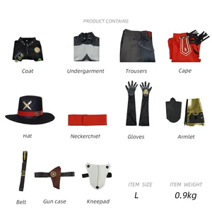 Disfraz de Vaquero de Ciencia Ficción Porteo para Halloween - Traje Futurista de Poliéster con Armadura, Sombrero y Botas para Conventión de Anime y Fiesta - Product Image 2