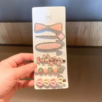 Lot de 5 pinces à cheveux en résine plastique, petites et mignonnes, pour franges et côtés, type bec de canard, vente en gros, commande en gros disponible