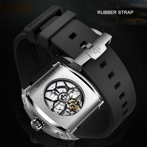 Reloj de Pulsera Cronógrafo Mecánico Automático PONIGER P6.16 con Esfera de Veinticuatro Horas, Dial de Velocidad y Puntero Luminoso para Hombre - Product Image 4