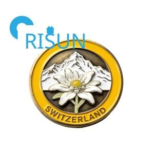 Pièces commémoratives en métal émaillé 3D, souvenirs de la <span class=keywords><strong>Suisse</strong></span>, Helvetia, pièces de défi personnalisées, hélicoptères des <span class=keywords><strong>Alpes</strong></span> suisses, vente en gros - Product Image 5