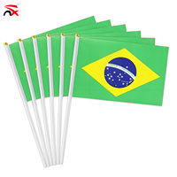 Produit de la série Brésil OEM pas cher, sac à main personnalisé avec drapeau, maillot de football, impression intégrale, vêtements avec drapeau du Brésil, t-shirt à séchage rapide