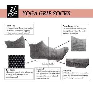 Custom Logo High Quality Yoga <b>Socks</b> Anti-Slip Low Cut Pilates Grip <b>Socks</b> for Women Barre and Yoga Practice - Product Image 6
