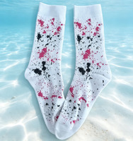 Chaussettes de sport en polyester personnalisées avec impression sérigraphique, design unisexe pour jeunes et adultes. Support pour la personnalisation du logo et du motif OEM/ODM pour le printemps