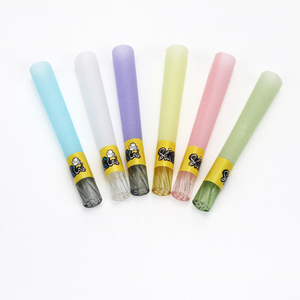 Logo Sticker Custom New Spiral 7-Hole Glass Filter Tip <b>Wraps</b> Cigarette <b>Rolling</b> Paper 84mm Pre-Made <b>Rolled</b> Cones Smoking Tubes - Product Image 1