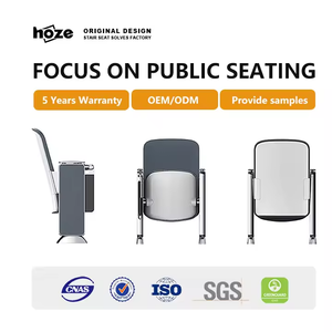 HOZE HS-1223C-2 Moderner Multifunktionaler Aluminium-Legierung Auditoriumsstuhl für Klassenzimmer Konzertsaal Hörsaal-Umweltfreundlich - Product Image 2