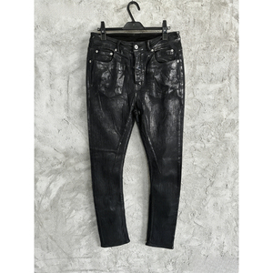 <span class=keywords><strong>Jeans</strong></span> da <span class=keywords><strong>uomo</strong></span> in denim cerato nero, stile streetwear, modello <span class=keywords><strong>skinny</strong></span>, di design, di <span class=keywords><strong>alta</strong></span> moda. - Product Image 2