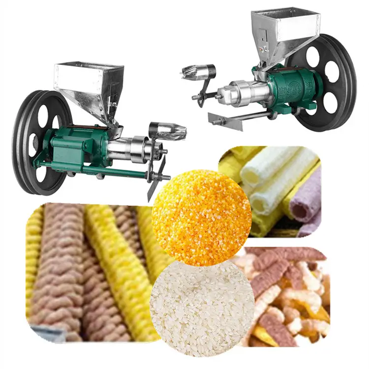 best price Puffed cheese ball corn snacks food making machines/powder puff cereals screw extruder production line