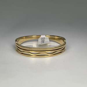 Bracelet tendance en acier inoxydable 316L avec placage or PVD, design durable et résistant - Product Image 1