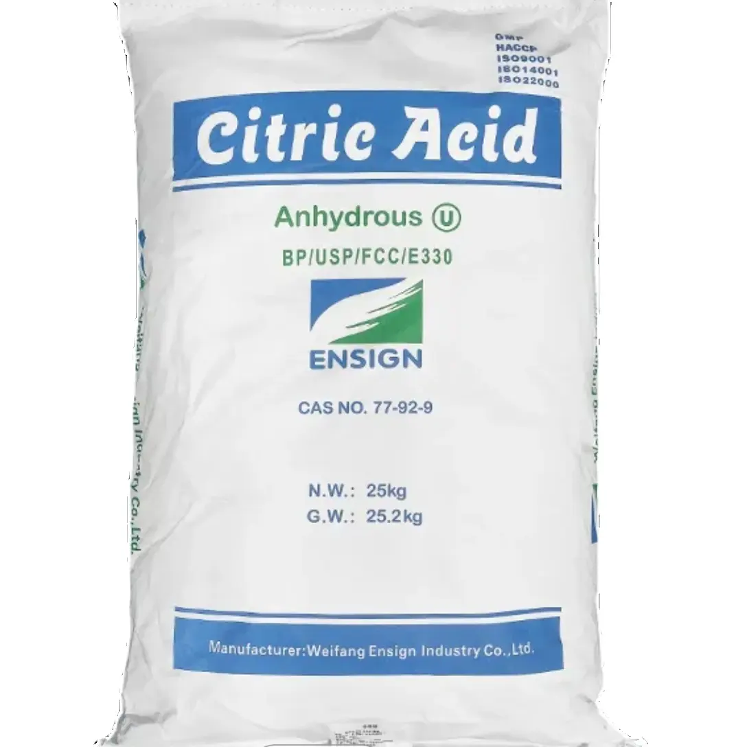77-92-9 Ensign Extracting Brand 100% Citric Acid Anhydrous