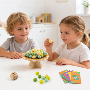 Wooden Sunflower Balance Head Educational Toy for Kids 3-6 & 5-7 Years Kid Learning Family Interactive Game Gift - Product Image 5