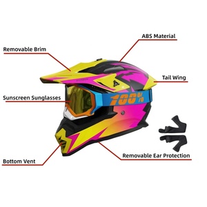 Offre Spéciale intégral ABS casques de <span class=keywords><strong>moto</strong></span> pare-brise de sécurité pour Motocross Crash Racing <span class=keywords><strong>Trail</strong></span> Cross-Rally fermeture à dégagement rapide - Product Image 3