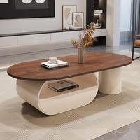 Table basse rétro de style mid-century avec structure en métal, table à thé design pour petit salon, meubles de maison