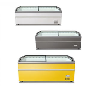 Congelador Horizontal Europeo con Puertas de Vidrio Revestidas, Control Digital, -18°C, Cuatro Ruedas, Equipo de Refrigeración Comercial - Product Image 4