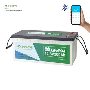 12V 200Ah LiFePO4 batterie agli ioni di litio 24v 36v 48v 100ah Bms batteria integrata al litio ferro fosfato per RV - Product Image 5