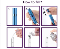 Atomiseur de parfum en aluminium de 10 ml avec bouchon à vis, impression sérigraphique, distributeur de parfum vide pour produits de soin de la peau, lotions, parfums