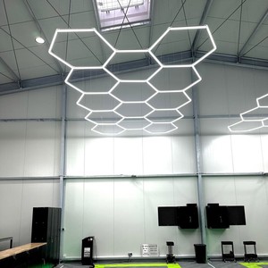高出力 ハニカムライト 14グリッド 六角形 LEDライト 自動車整備・修理 ガレージ ジム 展示会 理髪店向け 作業灯 - Product Image 3
