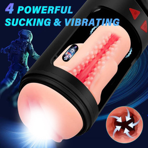Copa de Masturbación Masculina Eléctrica Telescópica con Succión Vibrante y Textura de Piel Real para Adultos - Product Image 6