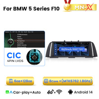 Autoradio Multimédia Android Mekede MNX 8 Cœurs, Le Plus Récent, 12+512 Go pour BMW Série 5 F10, Prend en Charge la Caméra Arrière et le DVR