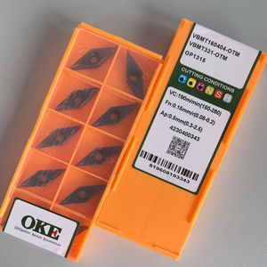 Plaquettes de coupe CNC VBMT160404-OTM OP1315, outils de tournage en carbure HSS pour tour de marque, PVD/PCD/CVD, forme rhombique, HRC83 - Product Image 2