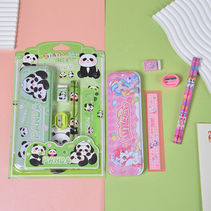 Estuche de Lápices de Dibujos Animados para la Vuelta al Cole, Juego de Papelería de 6 Piezas para Niños y Niñas de Primaria, Regalo Hecho en China - Product Image 2