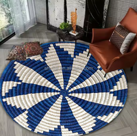Tapis de panier coloré africain à motif Moseb éthiopien traditionnel personnalisé en 3D, vente en gros, tapis de café Habesha pour la décoration de mariage