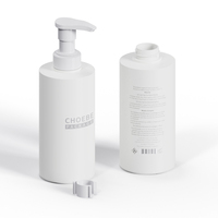 Botol Pompa Lotion Silinder Kosong 500ml Matte HDPE Warna Kustom Choebe Choebe Baru untuk Kemasan Sampo Kondisioner dan Sabun Mandi