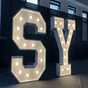 2024 Numeri Luminosi a <span class=keywords><strong>LED</strong></span> in Acciaio Inox Ecologici da 3ft-5ft per Decorazioni di Matrimoni ed Eventi e per <span class=keywords><strong>Aziende</strong></span> - Product Image 5