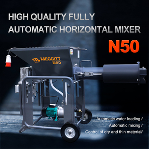 Harga Pabrik YG <span class=keywords><strong>380V</strong></span> <span class=keywords><strong>Mixer</strong></span> Horizontal Otomatis 2.2KW Peralatan Pencampur N50 Mesin Pencampur Plester Mortar 50L/menit - Product Image 6