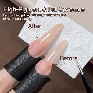 Smalto per Unghie Stampato con Gradiente Altamente Saturo in 9 Colori, Arte per Nail Art Francese con Confezione in Bottiglia, Colla Gel Pat Pat - Product Image 3