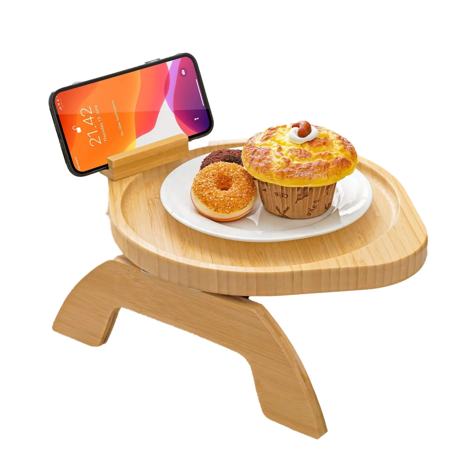 Vente en gros mini canapé de table portable plateau en bambou plateau extérieur portable table de pique-nique pliante en bois