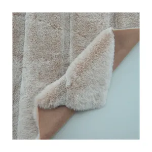 Двухцветная кроличья ткань из искусственного меха для ковров/пальто/ковровых покрытий