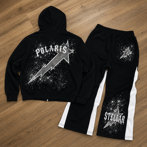 OEM Haute Qualité Survêtement Deux Pièces pour Hommes et Jeunes Hommes, Noir à Capuche en Coton, Style Sportif, Jogging, Ample, Streetwear, Marque Privée - Product Image 2