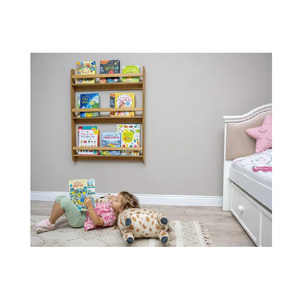 Étagère murale Montessori, étagère à livres flottante en bois pour enfants, bibliothèque de pépinière petit espace meubles pour tout-petits - Product Image 1