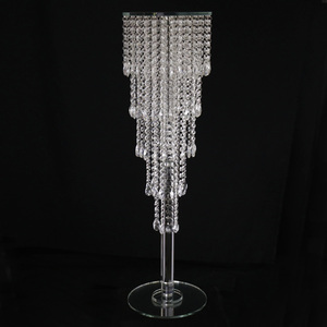 Wedding Centerpiece <strong>Crystal</strong> Garlands Table Flower <strong>Stand</strong> MH-Z0130 - Product Image 2