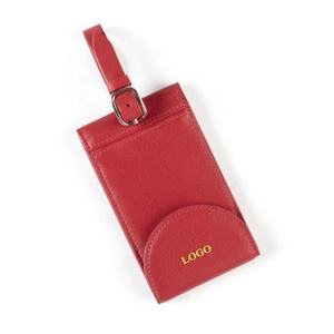 Sangles d'étiquettes de bagages créatives en cuir véritable, motif uni, résistantes à l'eau, écologiques, de qualité supérieure, souples et tendance, pour nom. - Product Image 2