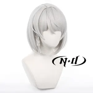 Perruque de cosplay synthétique marron clair résistante à la chaleur ND <span class=keywords><strong>Soldier</strong></span> 0 Anby ZZZ Zenless Zone Zero, densité 130 % - Product Image 4